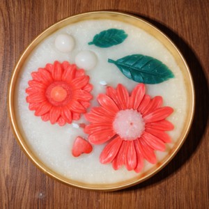 mogra bloom urli bowl candle