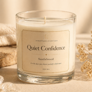 quiet confidence candle ✧ sandalwood