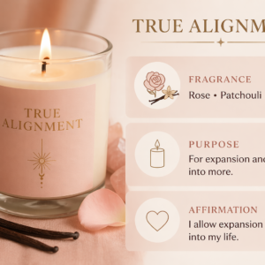 true alignment ✧ moon ritual candle